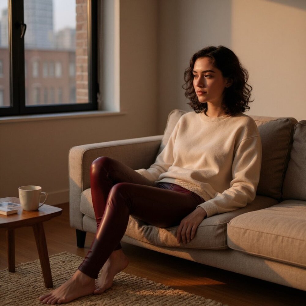 Wolford Shaping Vegan Leather Leggings NWT NEW Size 34 Size 2